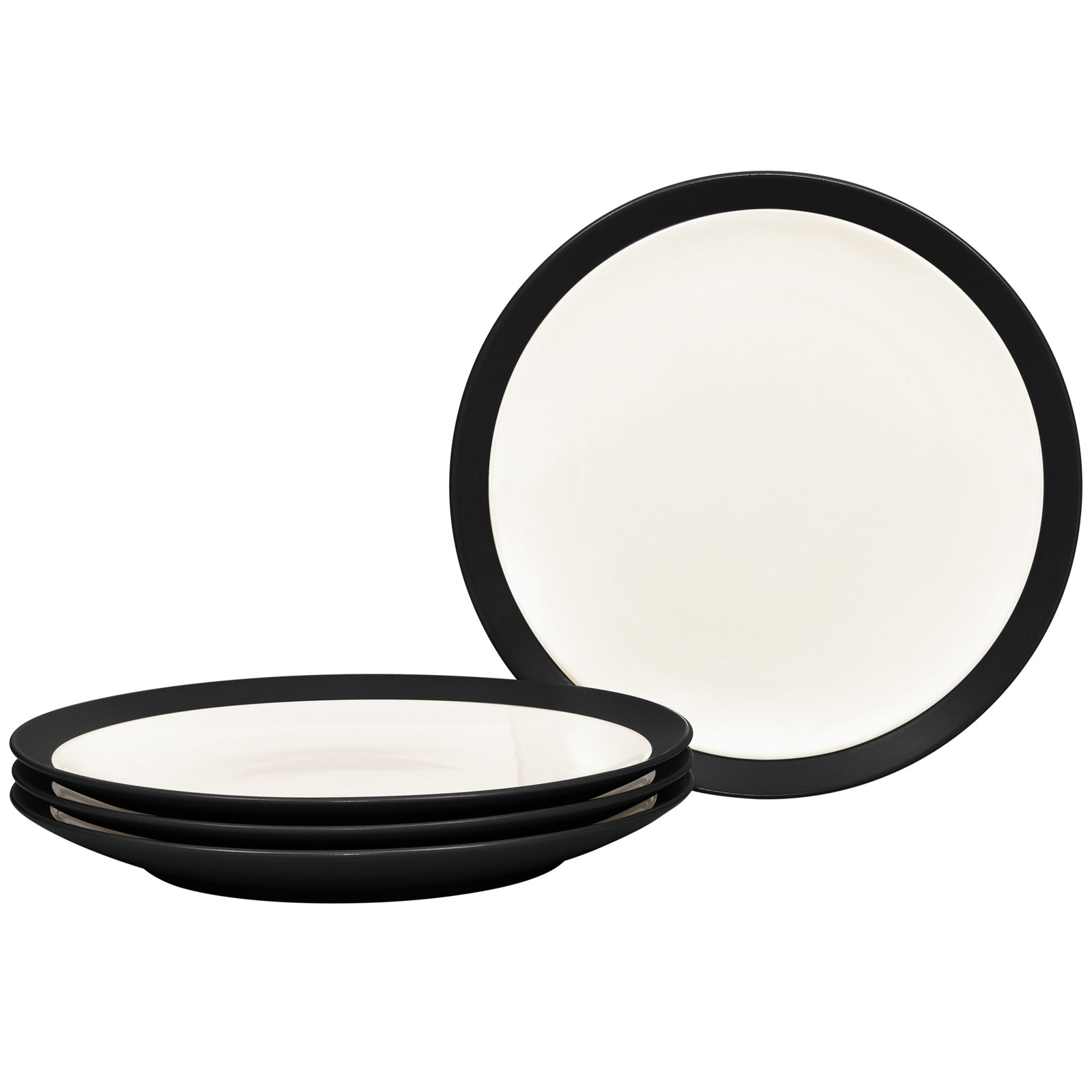 Noritake Colorwave Curve Salad Plates, 8-1/2", Graphite