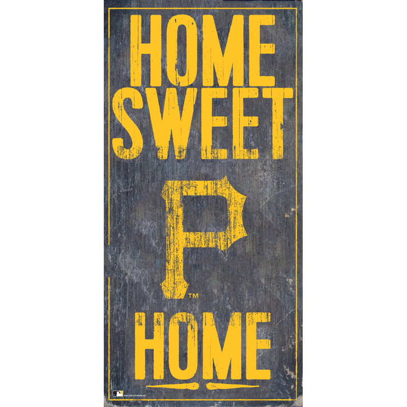« home doux home », impression sur bois, Pirates de Pittsburgh