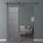Avon 5 Lite Solid Manufactured Wood and Glass Paneled Prefinished Barn Door with Installation Hardware Kit-91677132-91677112
