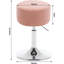 Bausch Swivel Upholstered Adjustable Height Counter Stool with Metal Frame-2079998112