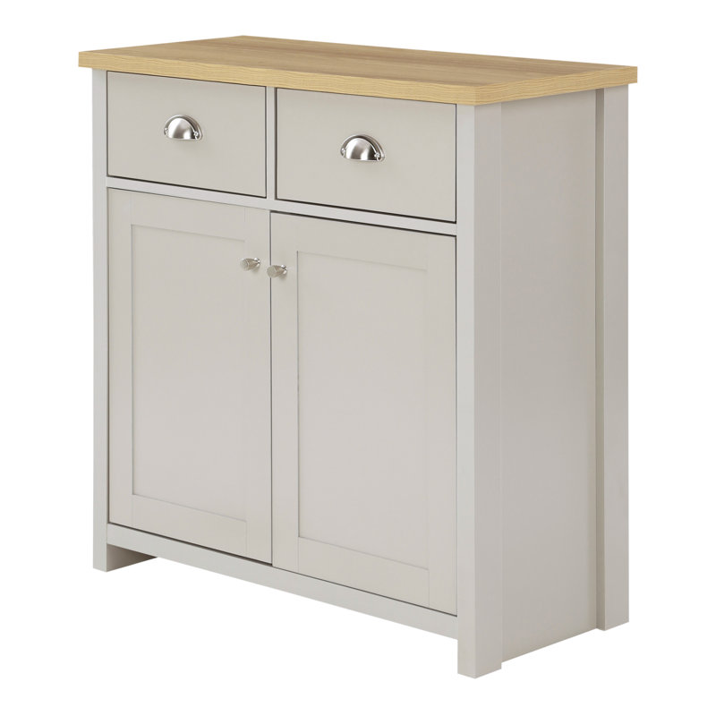 Kerry 79cm Sideboard, Matt Grey/Beige