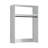 Devi White Wall Mounted Wood Closet System-1397794931