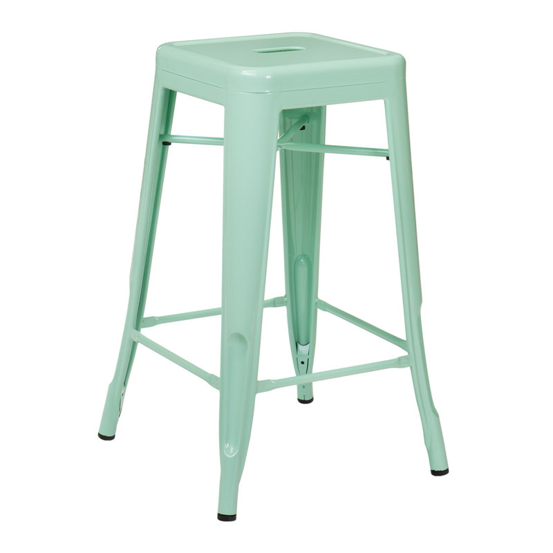 Tabouret Cheryllynne, Tabouret de comptoir (siège d'une hauteur de 26 p, Vert menthe