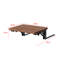 25 cm W Aluminium Bedside Table-313249871