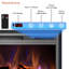 Cassella Black Electric Fireplace with 5120 BTU-2070456085