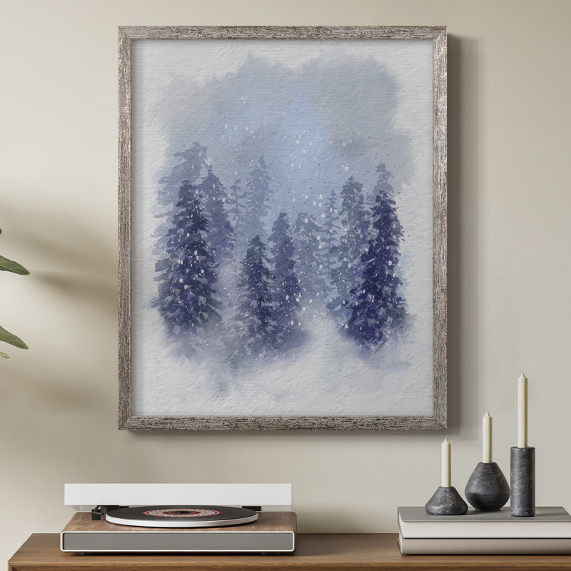«Driven Snow II», reproduction encadrée - bois massif, H 11 po x l 9 po