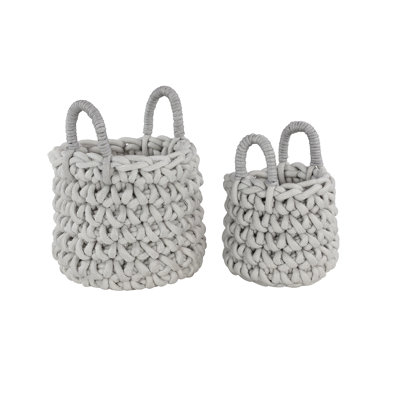 Ensemble de paniers ronds 2 pièces