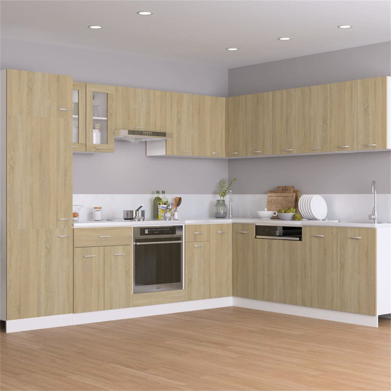 Black Hanging Glass Cabinet 60X31x60 Cm, Light Brown