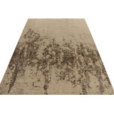 Distressed Homage Hand Knotted Wool Abstract Area Rug