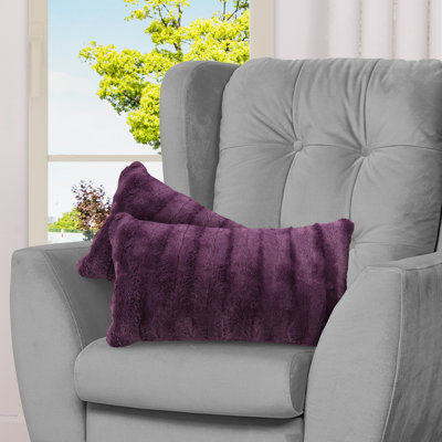 Faux Fur Throw Pillow