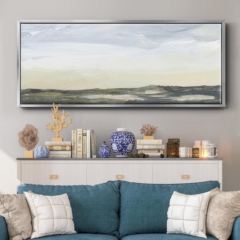 Green Ridge I- Framed Canvas