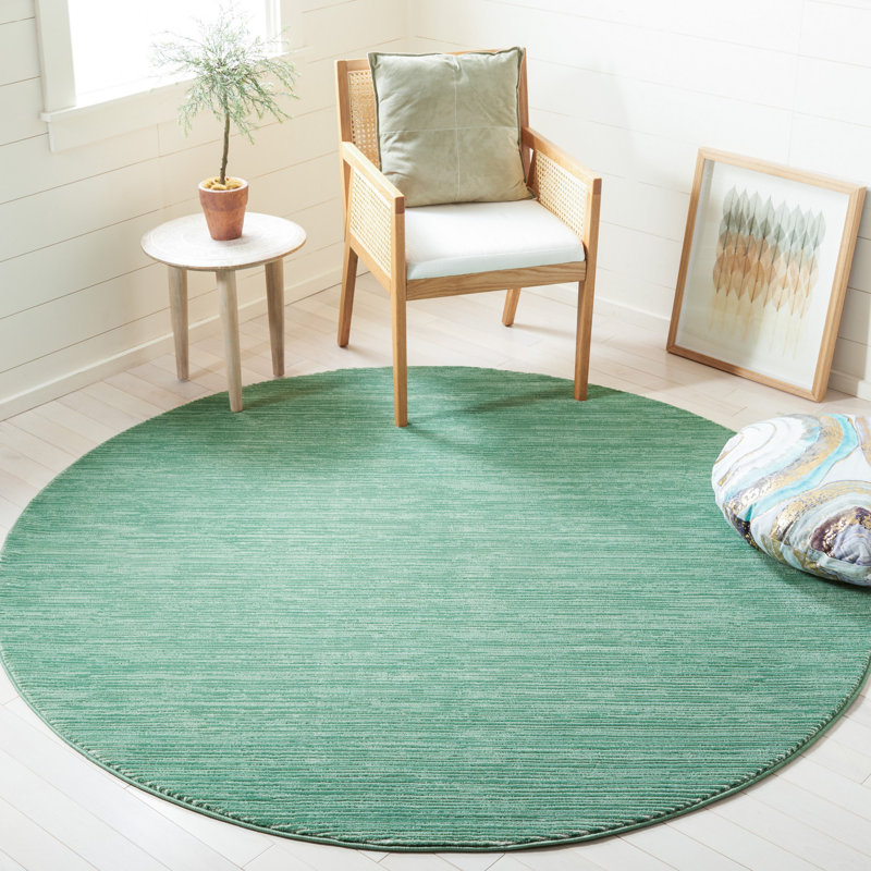 Benninger Performance Solid Color Rug, Round 3'