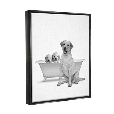«Dog Family Bathroom Animals» par Annalisa Latella, impression