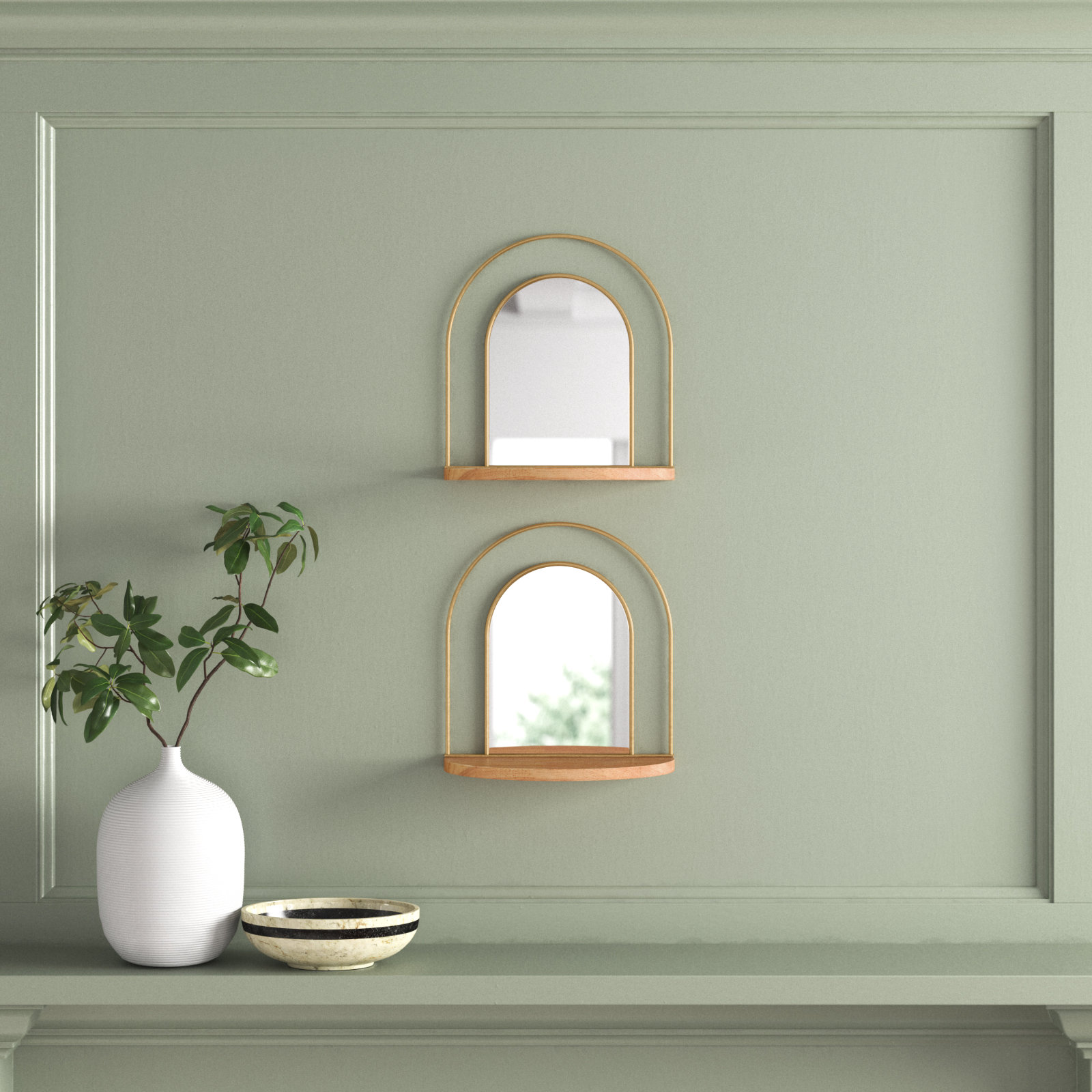Solid Wood, Metal Wall Decor