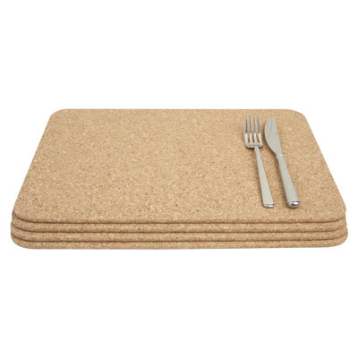 Cork No Pattern Rectangle Placemat