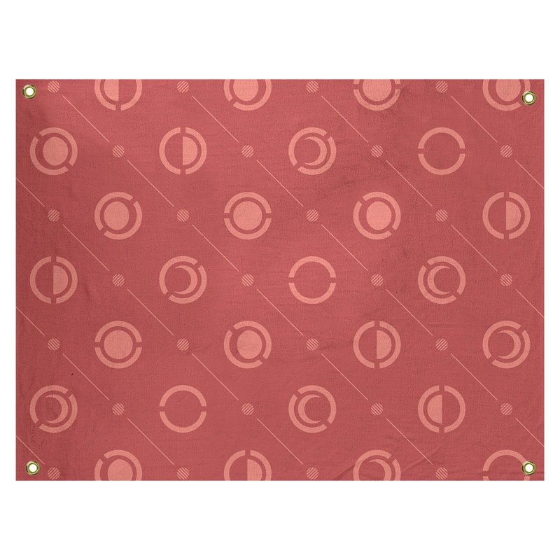 Tapisserie, H 26 po x l 36 po, Rose et blanc