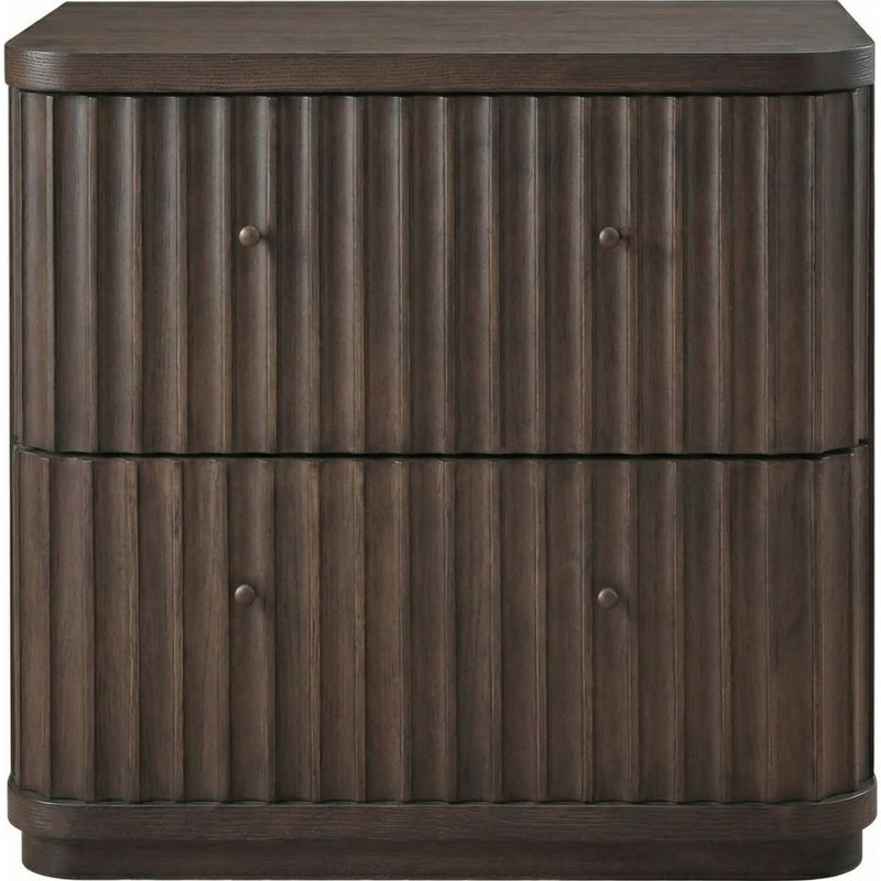 Table de chevet cannelée Penny