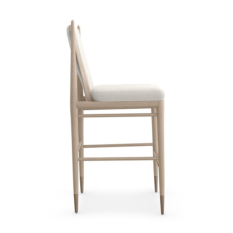 Modern Principles Light Counter Stool, Sun Drenched Oak/Lucent Bronze Metallic, Bar Stool (30" Seat Height)