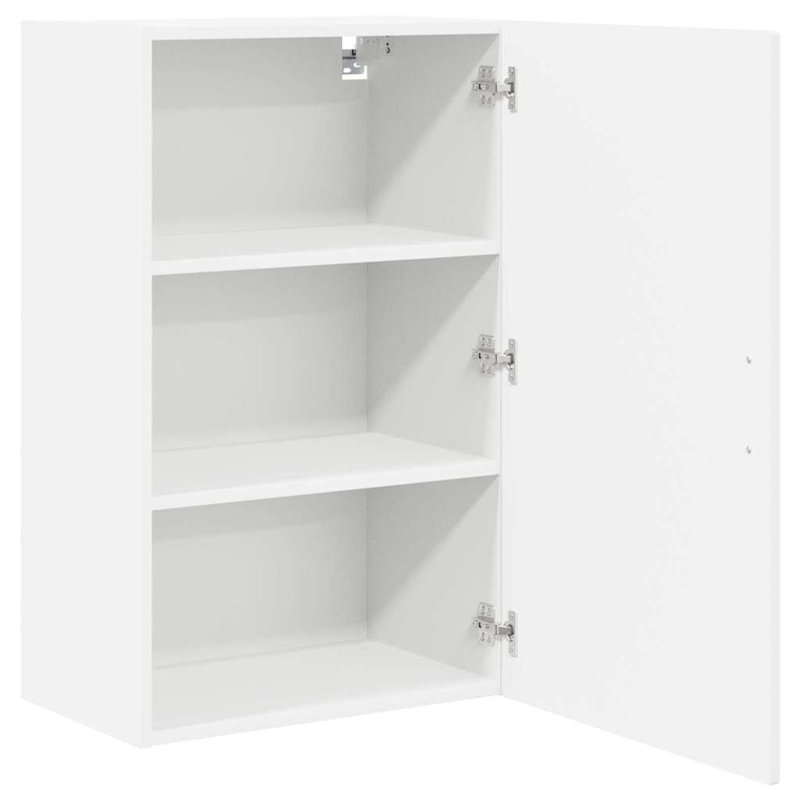 Vidaxl Kitchen Wall Cabinet Smoked Oak 50 X 31 X 80 Cm Engineered Wood, 80cm H x 50cm W x 31cm D, White