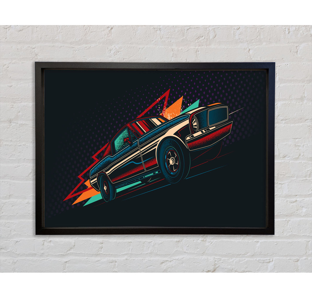 Ford Mustang Speed - Einzelbildrahmen Kunstdrucke auf Leinwand