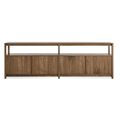 Open Plan Low Bookcase with Storage