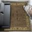 Tapis brun et doré de haute qualité noué à la main