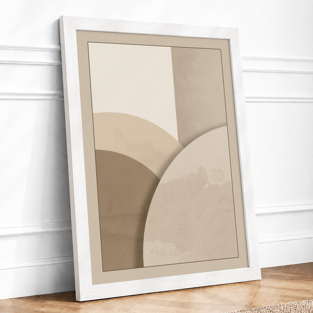 Soft Geometry Minimalist Framed Art Print
