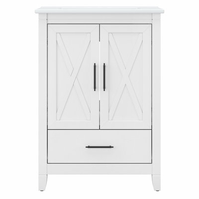 24W Single Bathroom Vanity with Ceramic Basin