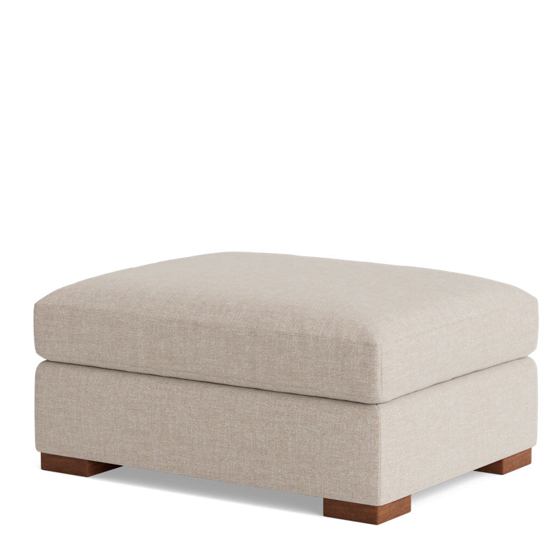 Couch Potato Ottoman, Performance Weave - Natural
