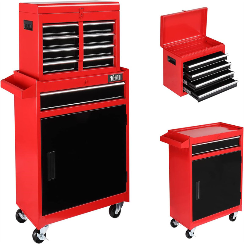 5 tiroirs 23 W, Rouge