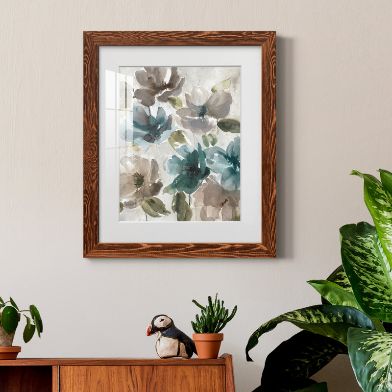 Topaz Garden I - peinture encadrée, H 20 po x l 17 po x P 1,5 po, Érable