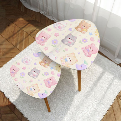 Ensemble de 2 tables basses gigognes Modern Modern
