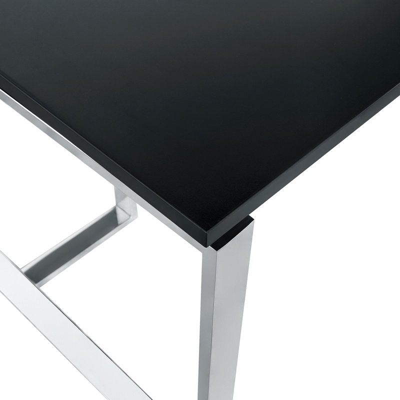 Rectangle Conference Table, Black, 47.24" H x 118.11" L x 29.53" W