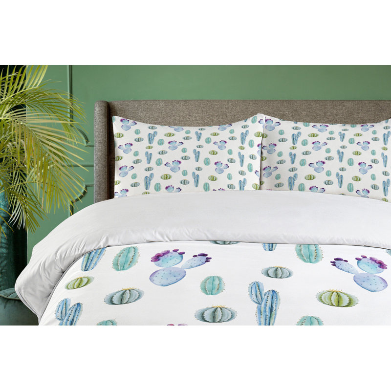 Coastal Polyester Duvet Cover, King Duvet Cover + 2 Shams