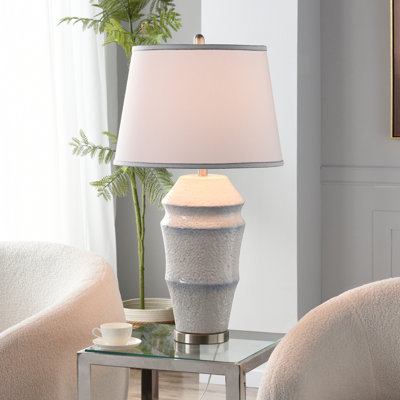 Ceramic Table Lamp - White Shade