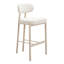 Ensemble de 2 tabourets modernes avec dossier pour chaises de bar et îlot de cuisine-2120373974