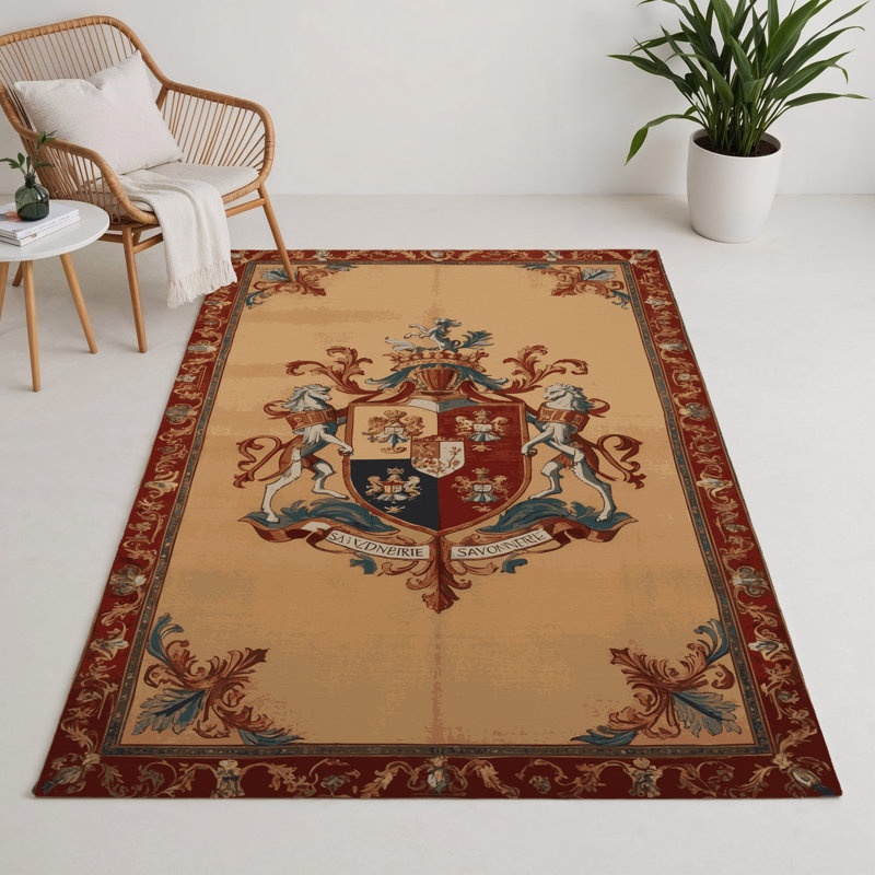 Tapis d'intérieur et d'extérieur brun français, Rectangulaire 3 pi x 5 pi