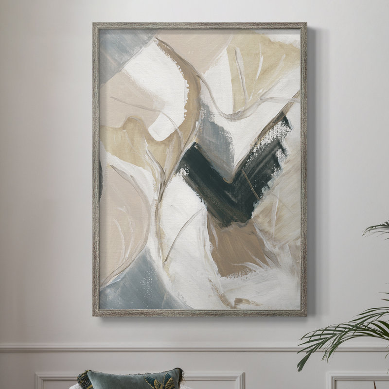 Marble Lines II, reproduction encadrée - bois massif, H 15 po x l 12 po