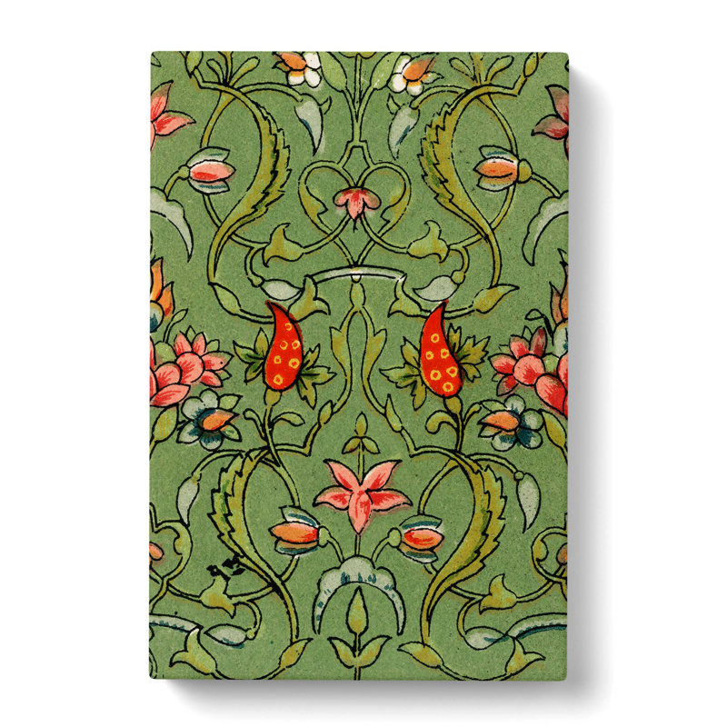 Antique Floral Illustration by Owen Jones - Wrapped Canvas Painting Pint - Wrapped Canvas, 60cm H x 40cm W 