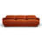 Tov Furniture Azalea Rust Orange Velvet Sofa