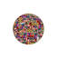 Tapis multicolore à motif géométrique à motif géométrique lavable-23815767
