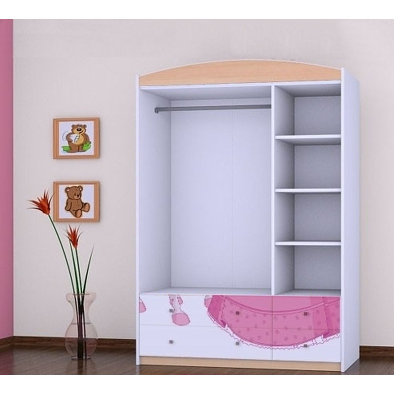 Javonte 3 Door Wardrobe, Beige