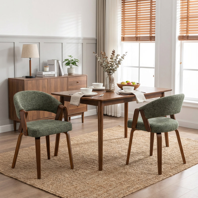 Providence Upholstered Dining Chair, Green