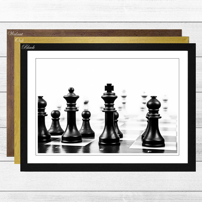 Single Picture Frame Print, Black