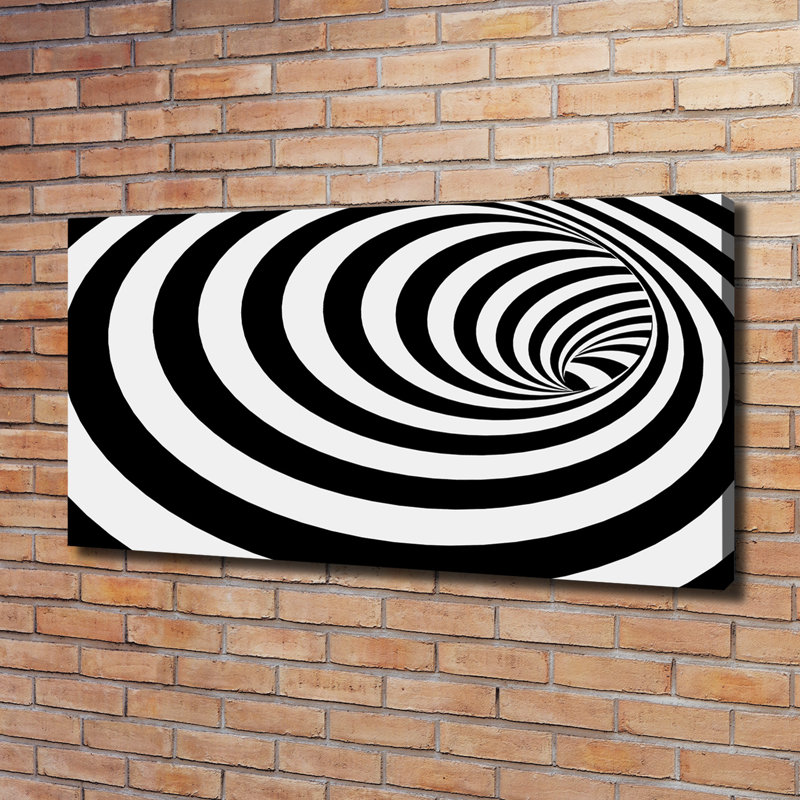 Spiral With Stripes - Wrapped Canvas Print