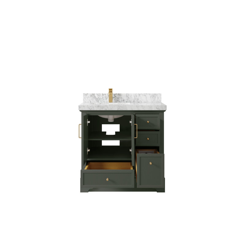 Meuble-lavabo simple 36 po avec plateau Alys