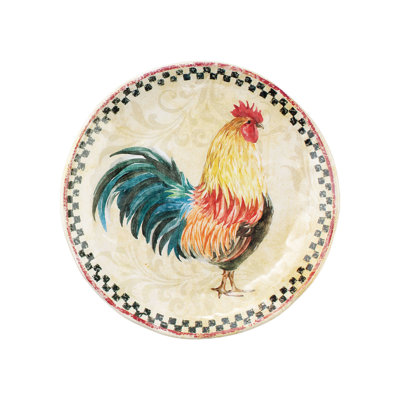 Country Rooster, 6" Plate S12