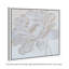 Pivoine blanche en relief, reproduction d'art sur toile par Art Remedy, cadre blanc, 30 x 30-1583928846-1583928844