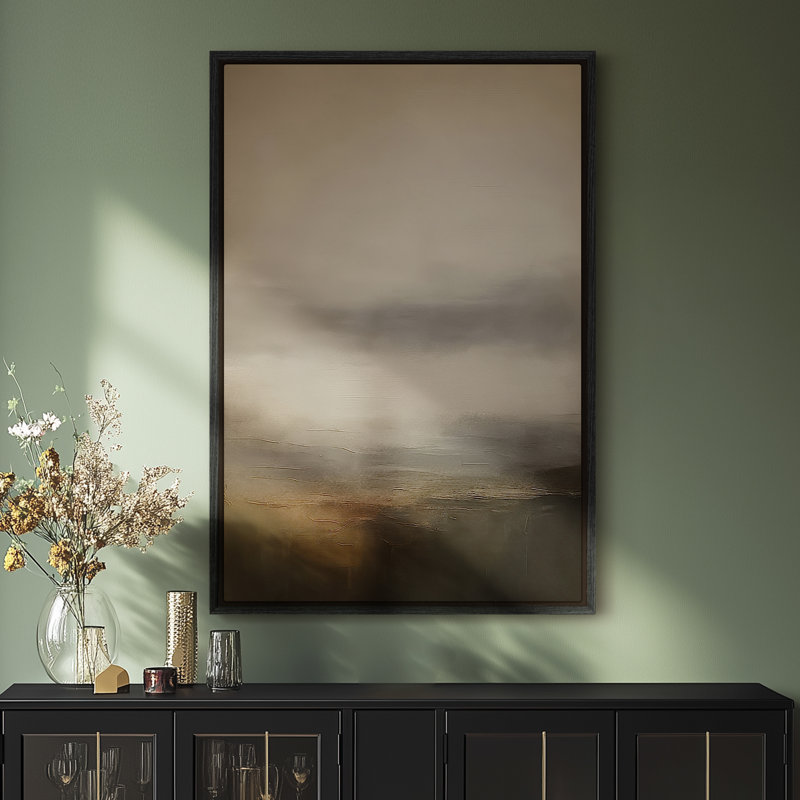 Art mural encadré sur toile, impressions murales abstraites rétro 24 "x 36", H 36 po x l 24 po, Noir