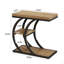 Table de bout de style contemporain, table d'appoint à 3 niveaux, table de canapé